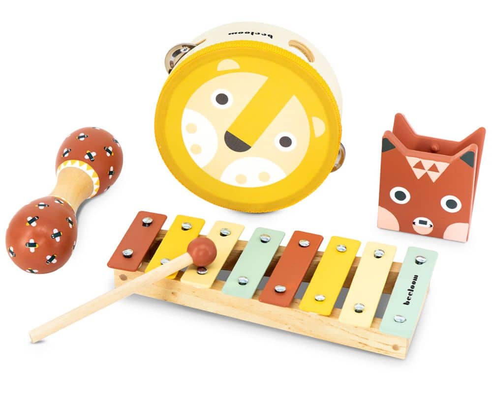estimulación visual en bebés con instrumentos musicales 